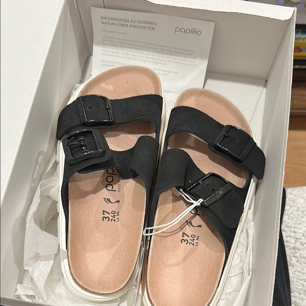 NWT Birkenstock x Papillio Double-Strap Sandals